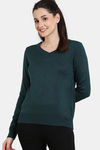 Zivame Comfy Knits Loungewear Top - Atlantic Deep — thumbnail 2